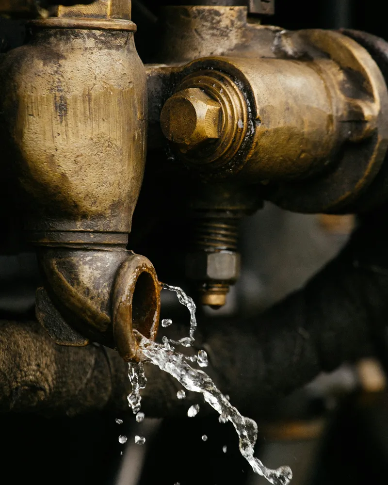 Valley Line Plumbing technician at work